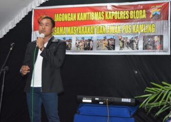 Kapolres Blora Jagong Kamtibmas di Pos Kamling Balun Kandangdoro