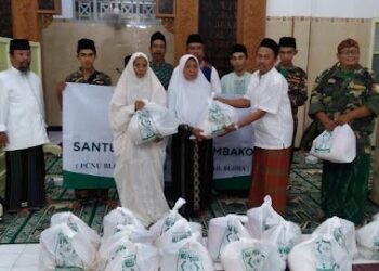 Peduli Dhuafa, Lazisnu Bagikan Paket Sembako