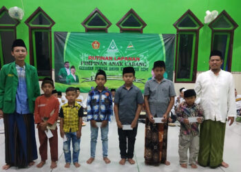 Rutinan Lapanan, PAC GP Ansor Cepu Santuni Yatim Piatu