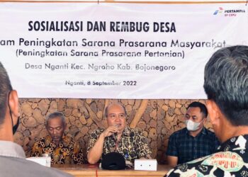 Sinergi PEPC, Pemkab Bojonegoro dan Fospora Bangun Fasilitas Olahraga dan Jalan Usaha Tani di 3 Desa