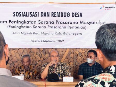 Sinergi PEPC, Pemkab Bojonegoro dan Fospora Bangun Fasilitas Olahraga dan Jalan Usaha Tani di 3 Desa