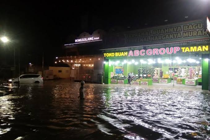 Banjir di Kota Cepu Blora