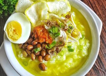 Resep Bubur Ayam Kuah Kuning