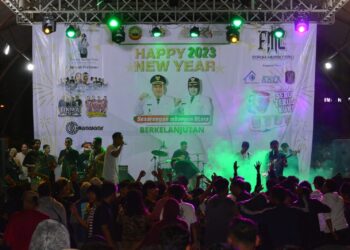 Festival Musik Meriahkan Malam Pergantian Tahun Baru 2022 di Kota Cepu