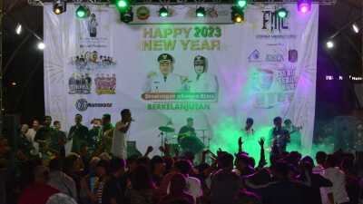 Festival Musik Meriahkan Malam Pergantian Tahun Baru 2022 di Kota Cepu