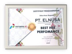 BUKTI NYATA! ELNUSA Raih Best HSE Performance 2023