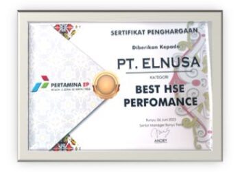 ELNUSA Raih Best HSE Performance 2023