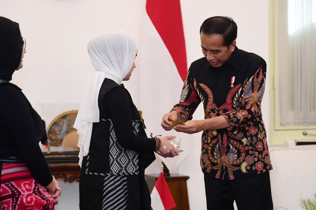 Putri Ariani bertemu Presiden Jokowi