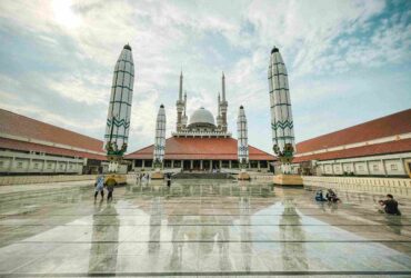 masjid agung wisata malam di semarang