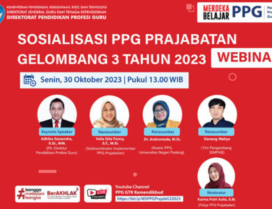 Fresh Graduate Merapat Webinar sosialisasi PPG Prajabatan 2023 Gelombang 3 Siap Digelar Catat Waktunya