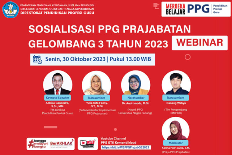 Fresh Graduate Merapat Webinar sosialisasi PPG Prajabatan 2023 Gelombang 3 Siap Digelar Catat Waktunya