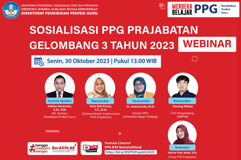 Fresh Graduate Merapat Webinar sosialisasi PPG Prajabatan 2023 Gelombang 3 Siap Digelar Catat Waktunya