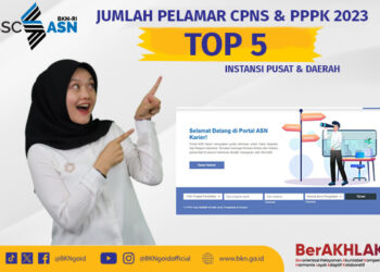 Top 5 instansi dengan jumlah pelamar CPNS dan PPPK terbanyak