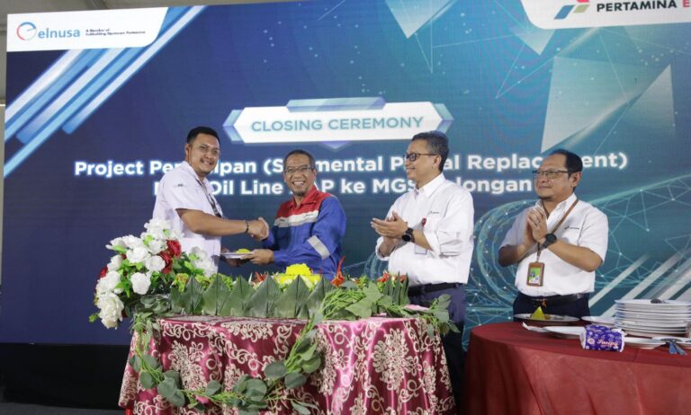 Elnusa Sukses Menyelesaikan Proyek Penyisipan Segmental Partial Replacement Main Oil Line XAP ke MGS Balongan