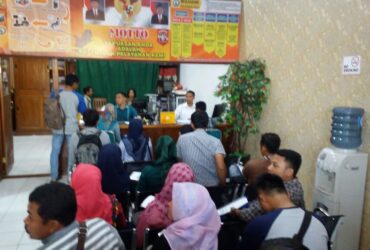 Pemohon SKCK di Polres Bojongoro Membludak