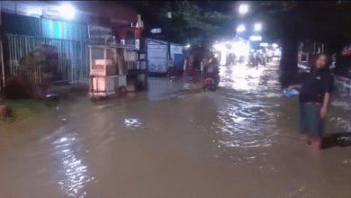 Banjir di Cepu, Jembatan Ambrol, Tembok Jebol, Dua Bayi Diungsikan