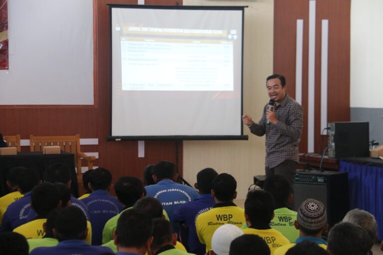 KPU Kabupaten Blora Datagi Rutan, Warga Binaan Diajak Partisipasi Aktif dalam Pemilu 2024