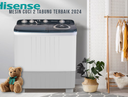 CUMA 2 JUTAAN! Mesin Cuci 2 Tabung Hisense WSRB1313UB, Evolusi Kebutuhan Laundry yang Efisien