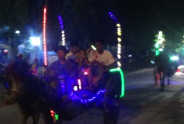 Menikmati Keindahan Malam Kota Cepu, Sensasi Naik Delman Berlampu, Serasa Kembali ke Masa Lalu
