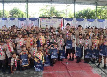 Meriah! Ratusan Peserta Ikuti Pesta Siaga Kwarcab Blora 2024