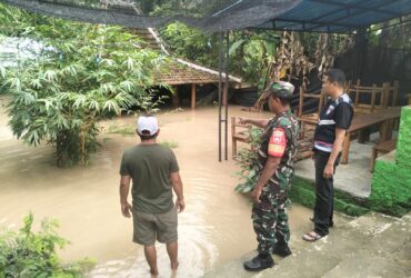 Waspada! Bengawan Solo Siaga Kuning, Pekarangan dan Warung di Cepu Terendam