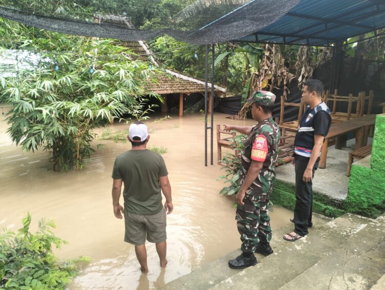 Waspada! Bengawan Solo Siaga Kuning, Pekarangan dan Warung di Cepu Terendam