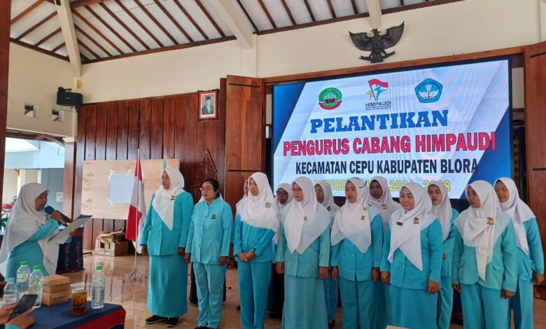 Siti Zuliana Terpilih Menjadi Ketua Cabang Himpaudi Kecamatan Cepu Periode 2024-2028