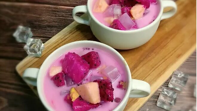 Sop Buah Naga, Segar dan Kaya Nutrisi Cocok untuk Buka Puasa
