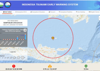 Gempa Magnitudo 6,5 Kembali Guncang Laut Tuban Jawa Timur Terasa Hingga Jakarta