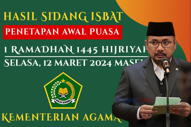 Sah Hari Pertama Puasa Ramadhan 2024 Resmi Ditetapkan Kemenag Ini Tanggalnya