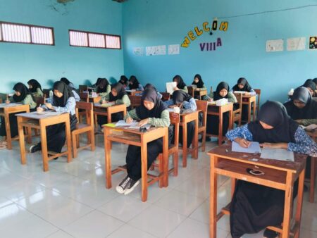 Diikuti 105 Siswa MTs Darul Falah Cepu Kabupaten Blora Gelar Asesmen Sumatif