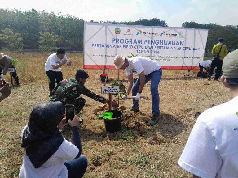Dukung Program Penghijauan dan Ketahanan Pangan Pertamina EP Hijaukan Blora