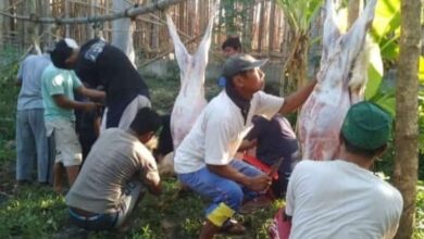 Rayakan Idul Adha Ponpes Al-Ittihad Tambakromo Cepu Ajak Santri Makan Sate