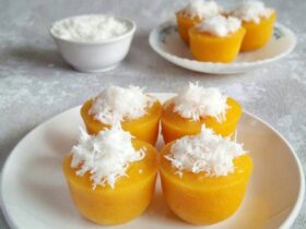 Resep Membuat Kue Lumpang Pasta Mangga Khas Palembang Si Kuning yang Lembut Kenyal dan Autentik Segarnya