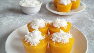 Resep Membuat Kue Lumpang Pasta Mangga Khas Palembang Si Kuning yang Lembut Kenyal dan Autentik Segarnya