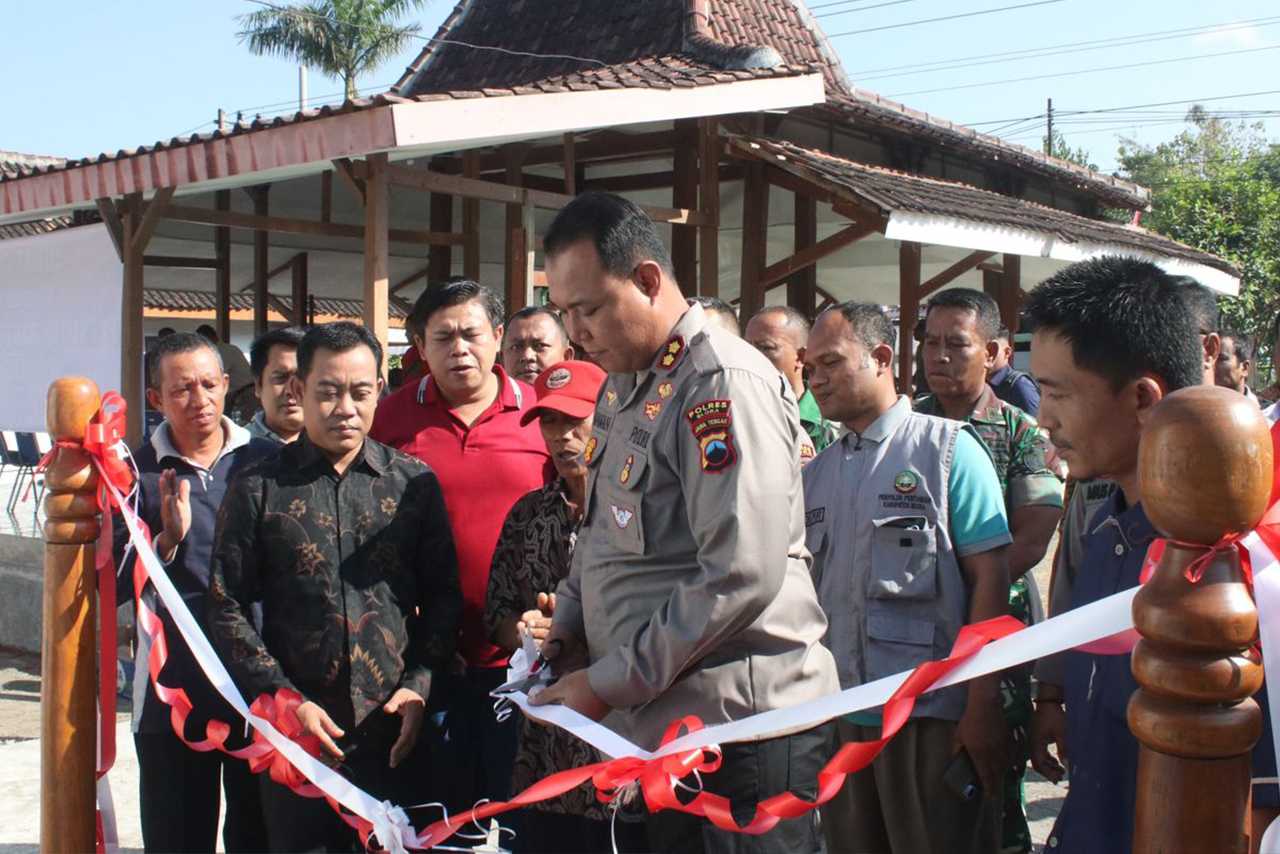 Polres Blora Bangun Sumur Bor Untuk Atasi Krisis Air Di Desa Mernung Kecamatan Cepu