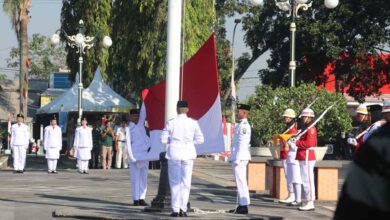 Upacara Peringatan HUT ke-79 RI di Blora Duplikat Bendera Pusaka Merah Putih Sukses Dikibarkan
