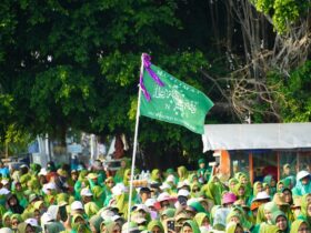 Ribuan Kader Muslimat Nu Meriahkan Jalan Sehat Di Blora