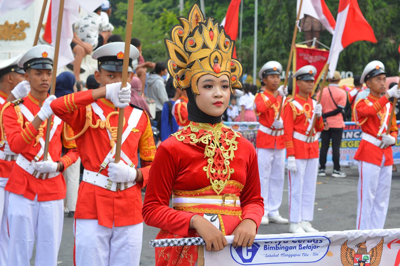 Tampil Memukau Inilah Juara Karnaval HUT ke-79 RI di Kota Cepu Blora Tingkat TK SD dan SMP