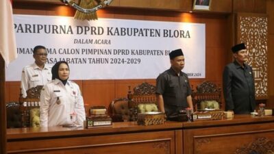 Mustopa Terpilih Jadi Ketua DPRD, Ini Susunan Lengkap Pimpinan DPRD Blora Periode 2024-2029