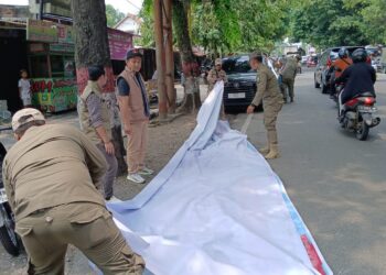 Masa Tenang Pilkada Blora 2024, Bawaslu Bersih-bersih Alat Peraga Kampanye