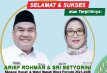 Pilkada Blora 2024: Pasangan ASRI Kantongi 25.142 Suara, Pasangan ABDI 3.949 suara di Kedungtuban