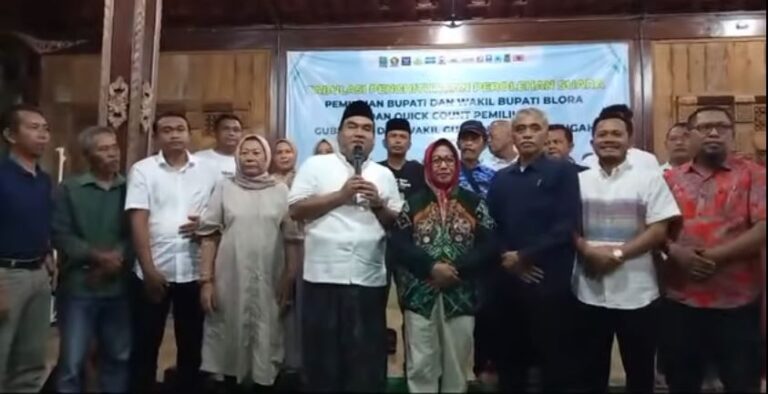 Paslon Arief Rohman-Sri Setyorini Klaim Kemenangan Pilkada Blora dengan 84 Persen Suara