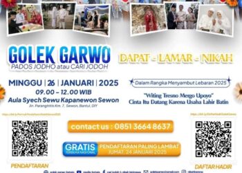 Golek Garwo! Jomblo Harus Tahu, Cari Jodoh Anti Ribet, Ketemu Langsung Jadian