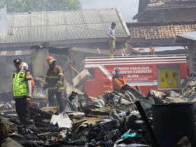 Pasar Induk Cepu Hangus Terbakar Puluhan Kios Terdampak