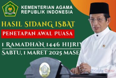 Hasil Sidang Isbat Penetapan Awal Ramadhan 1446 Hijriyah Diumumkan Pemerintah Tetapkan Besok Mulai Puasa