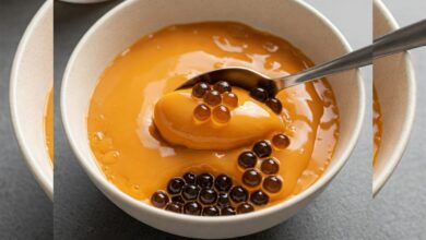 Thai Tea Boba Pudding, Lembutnya Pudding Teh Tarik dengan Kenyalnya Boba yang Bikin Nagih