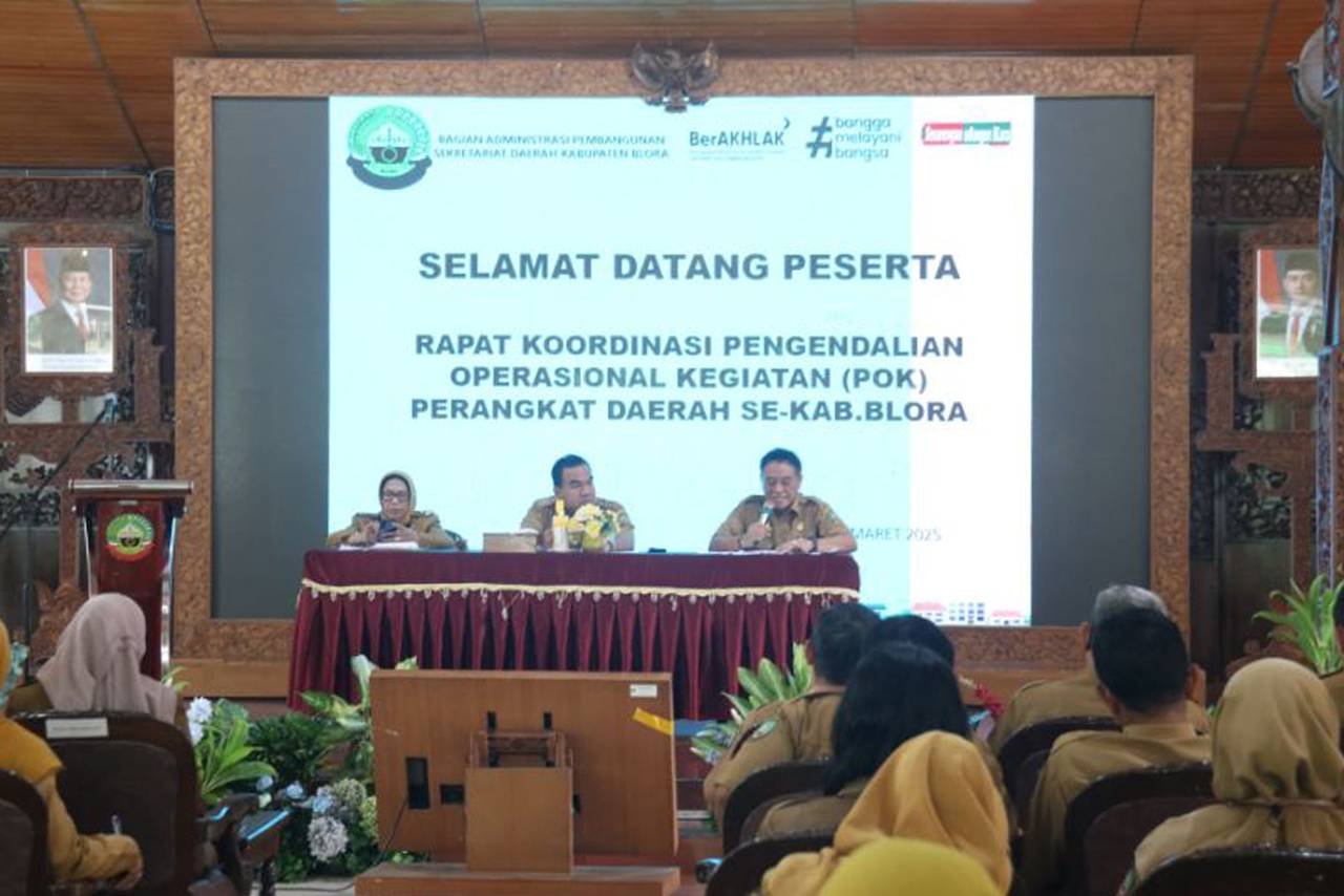 Pimpin Rakor POK Bupati Blora Tekankan Efisiensi Anggaran
