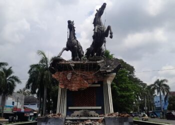 8 Tahun Epik Berdiri Patung Arjuna Wiwaha di Kota Cepu Ambrol