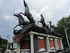 Ikon Kota Cepu Rp1,3 M Ambroll Patung Arjuna Wiwaha 8 Tahun Menemani Kota Cepu
